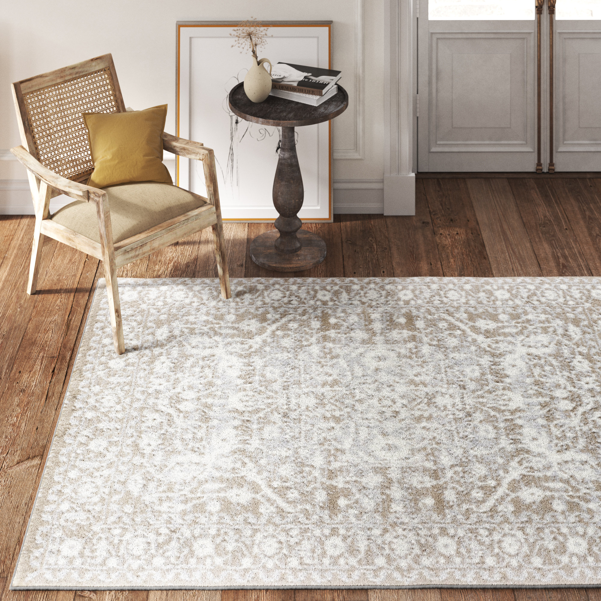 Kelly Clarkson Home Lyre Oriental Cream Area Rug & Reviews Wayfair