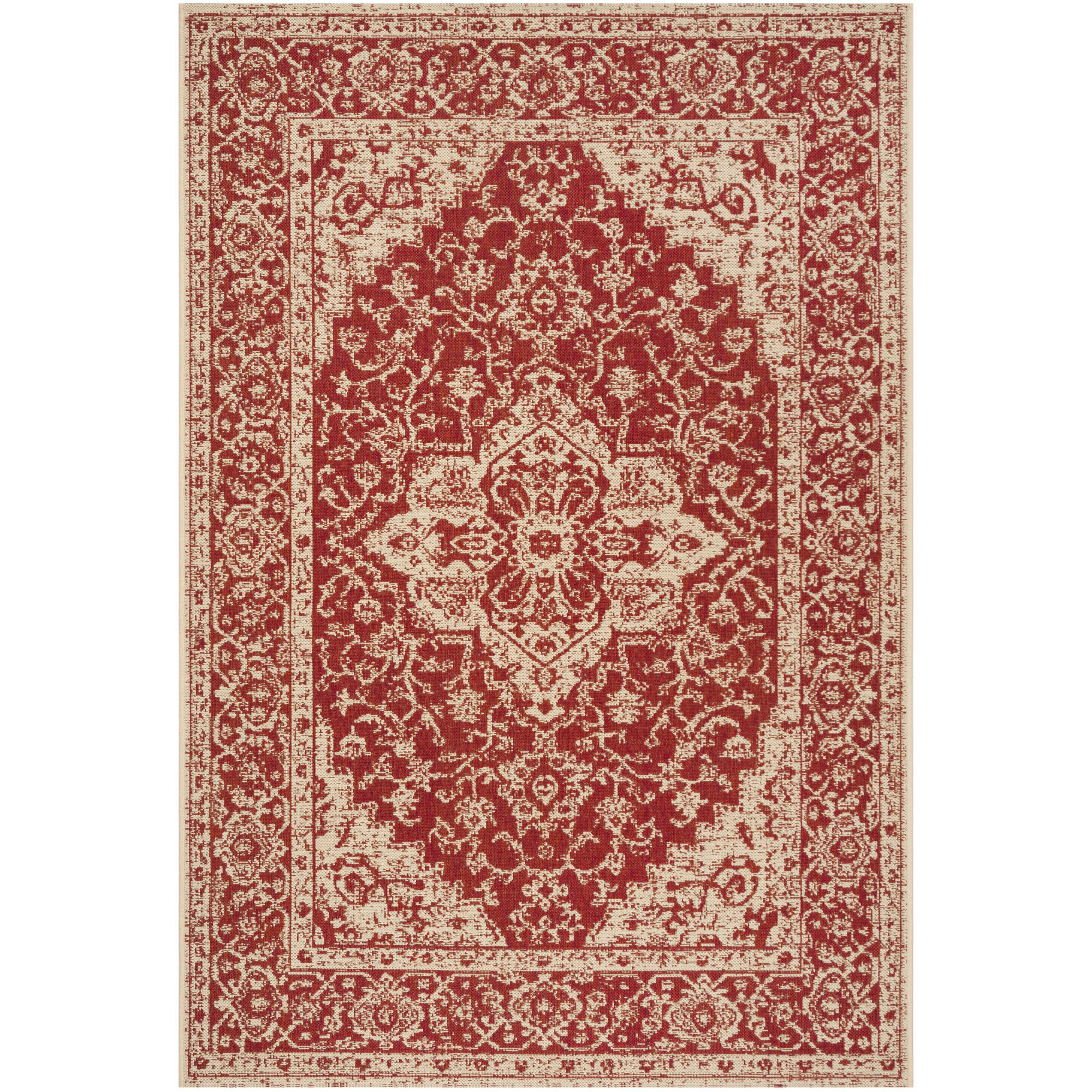 Langley Street Danya Oriental Red/Cream Indoor / Outdoor Area Rug