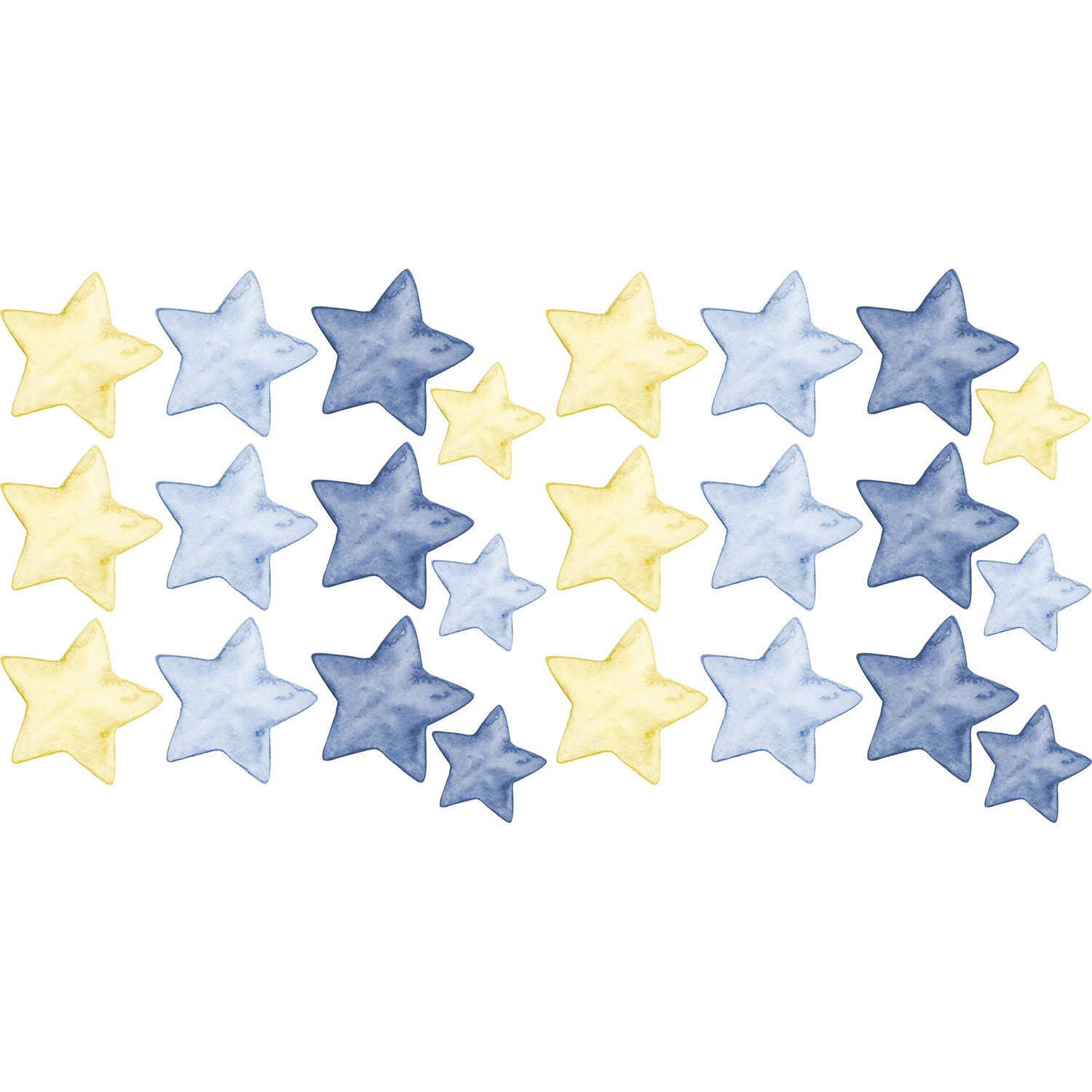 Bless international 24 Piece Blue Wall Decal Set Wayfair