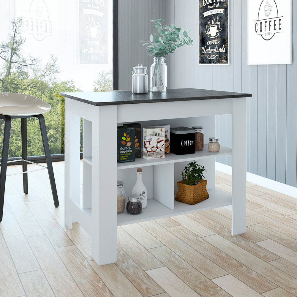 Andover Mills™ Isaacs 41'' Wide Kitchen Island & Reviews | Wayfair