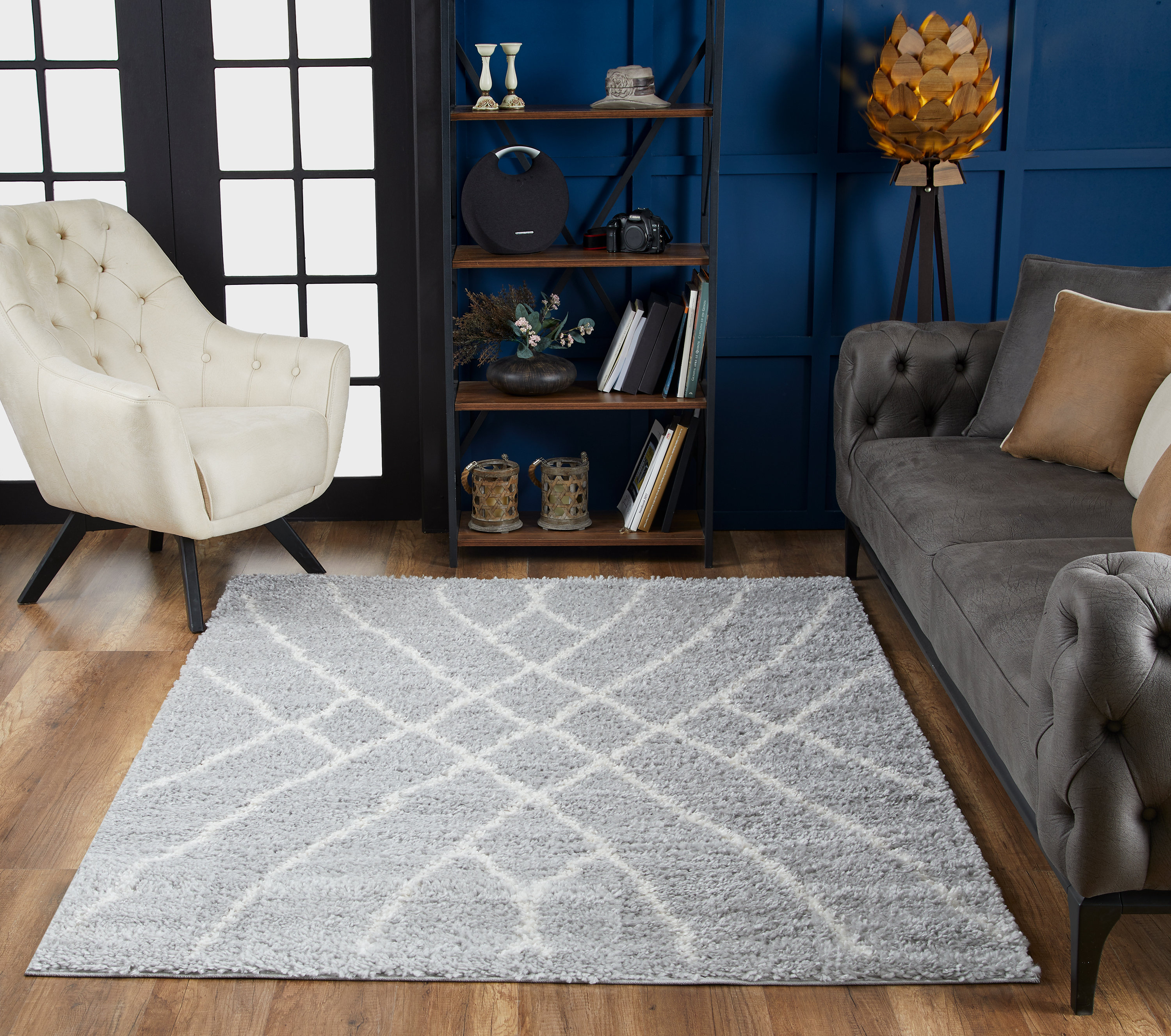 Foundry Select RileyJames Geometric Gray Area Rug Wayfair