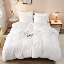 Details about   New Gray Ombre Shaggy Soft Furry Girls Bedroom Dorm Queen King Comforter Set 