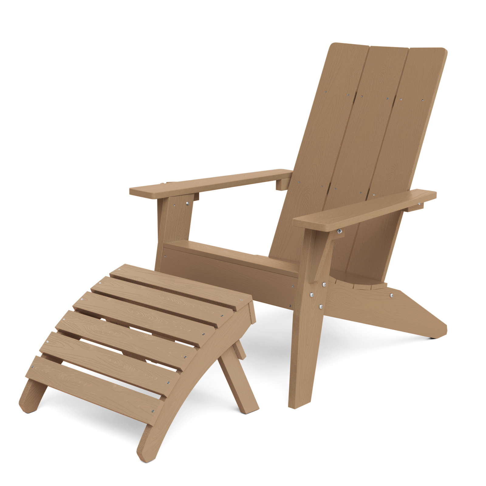 HERACLES Adirondack Chair With Ottoman Wayfair