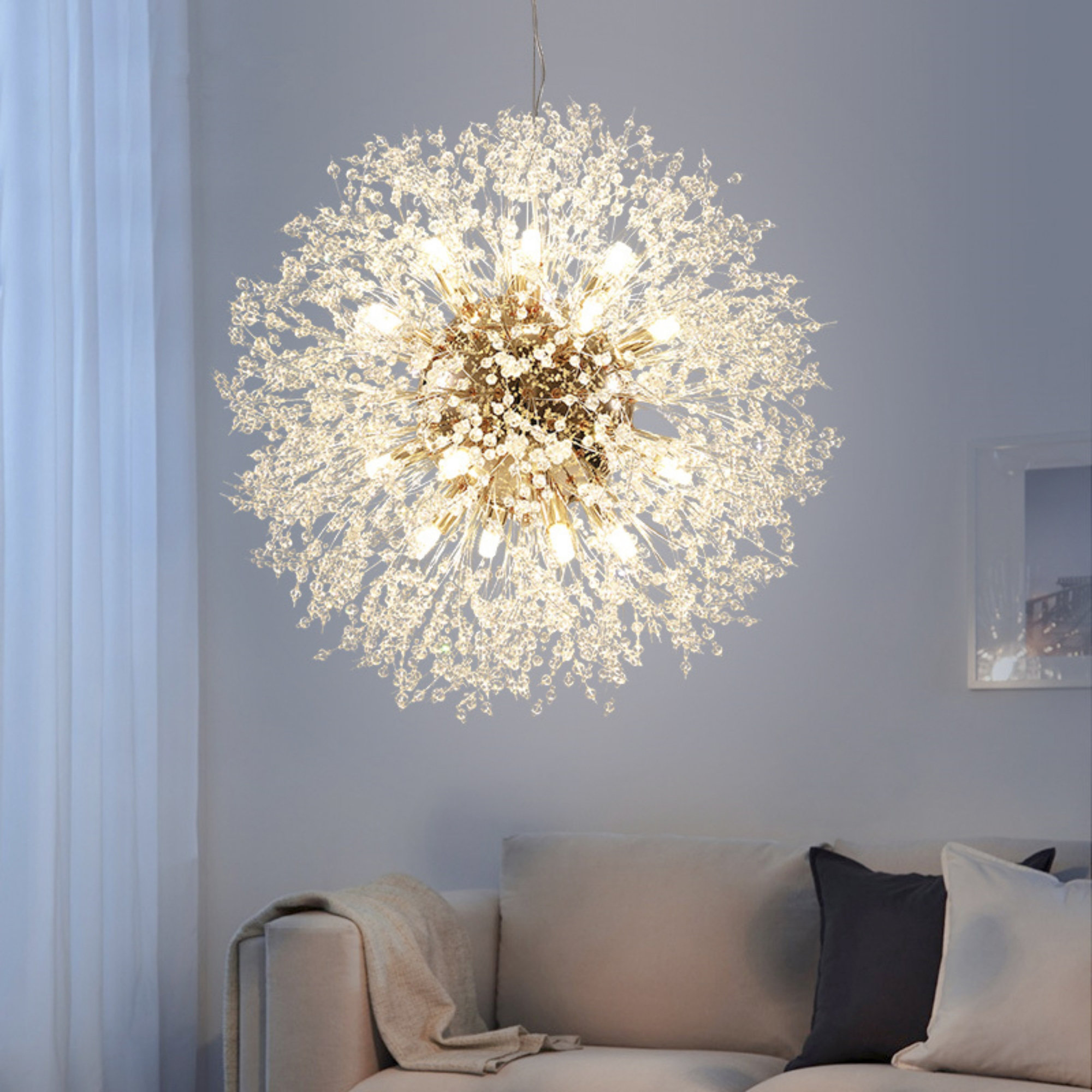 Mercer41 Amalea 16 Light Dimmable Sputnik Sphere Chandelier & Reviews