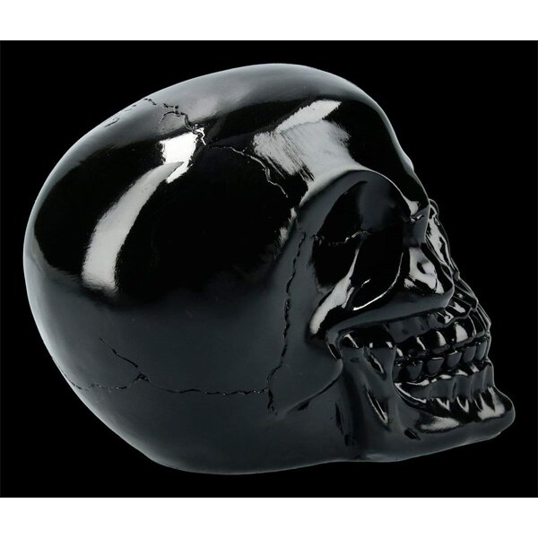 Deko Totenkopf Skull Glitter Torenschädel Deko Skull Glitter glänzend schwarz 