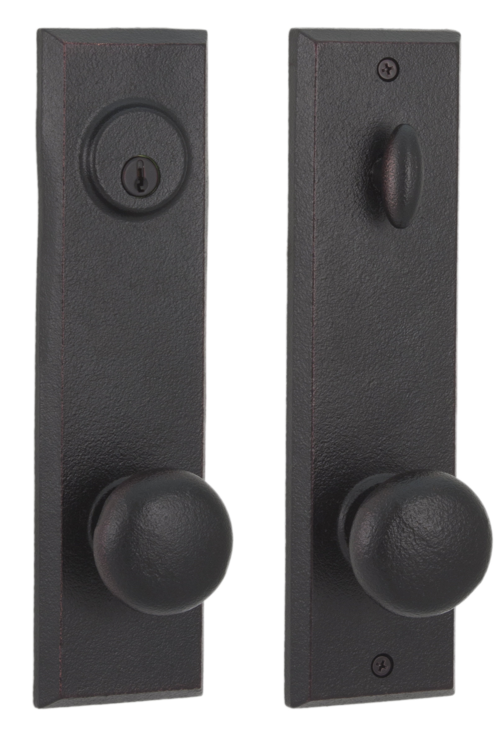 Weslock Molten Bronze Handleset with Single Cylinder Deadbolt and