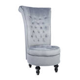Fauteuil Bergère Baroque – Blanc – Capitonné – Oreilles – Palazzo INT