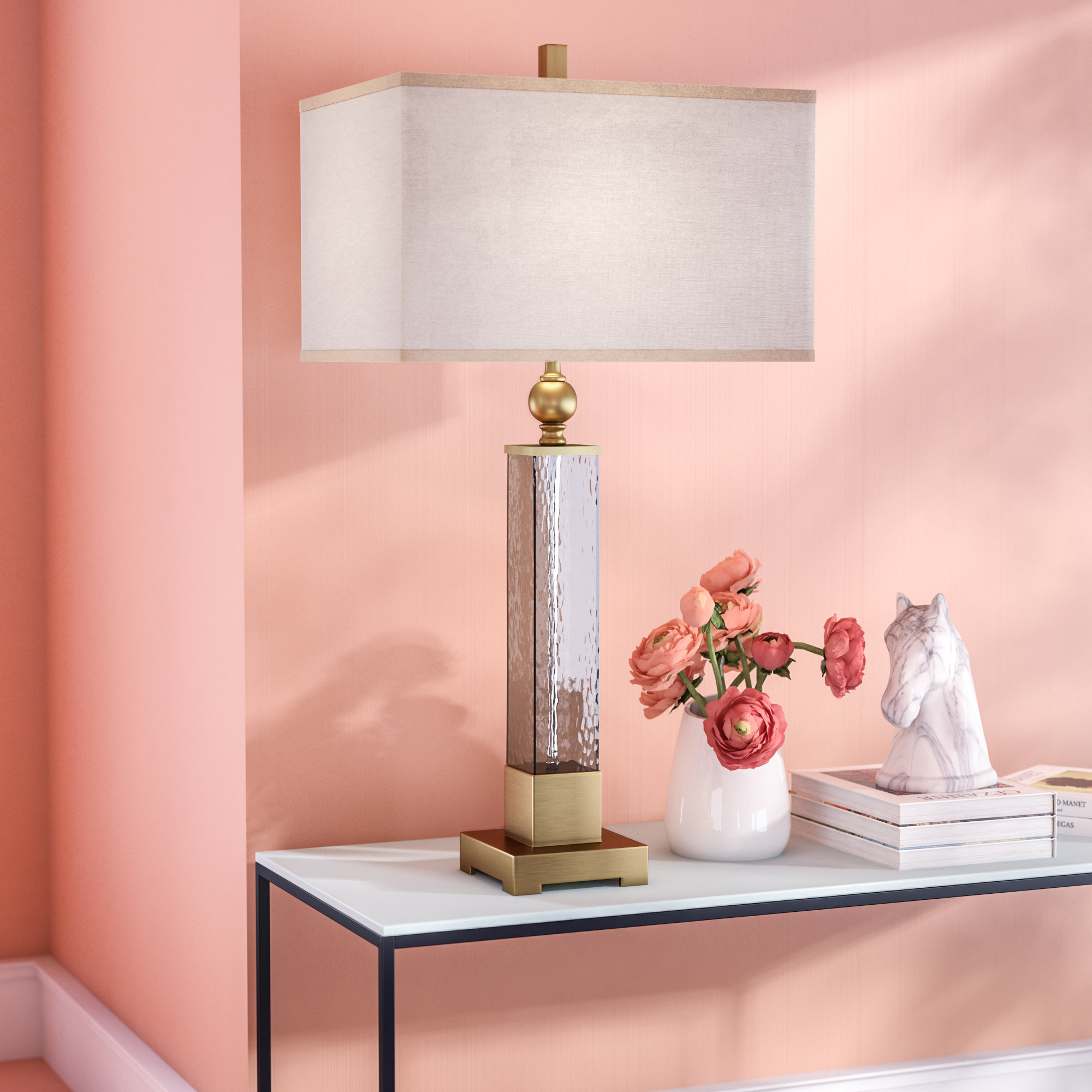 Mercer41 Whitham Glass Buffet Lamp & Reviews Wayfair