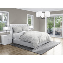 Lyerly Cut Geo Comforter Set Ivory 