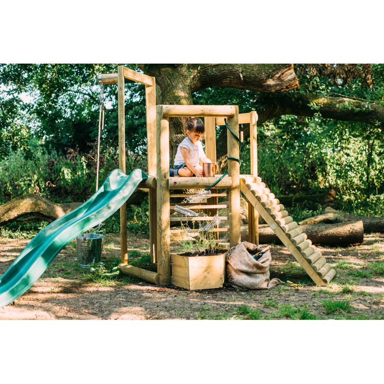 discovery woodland treehouse swing set
