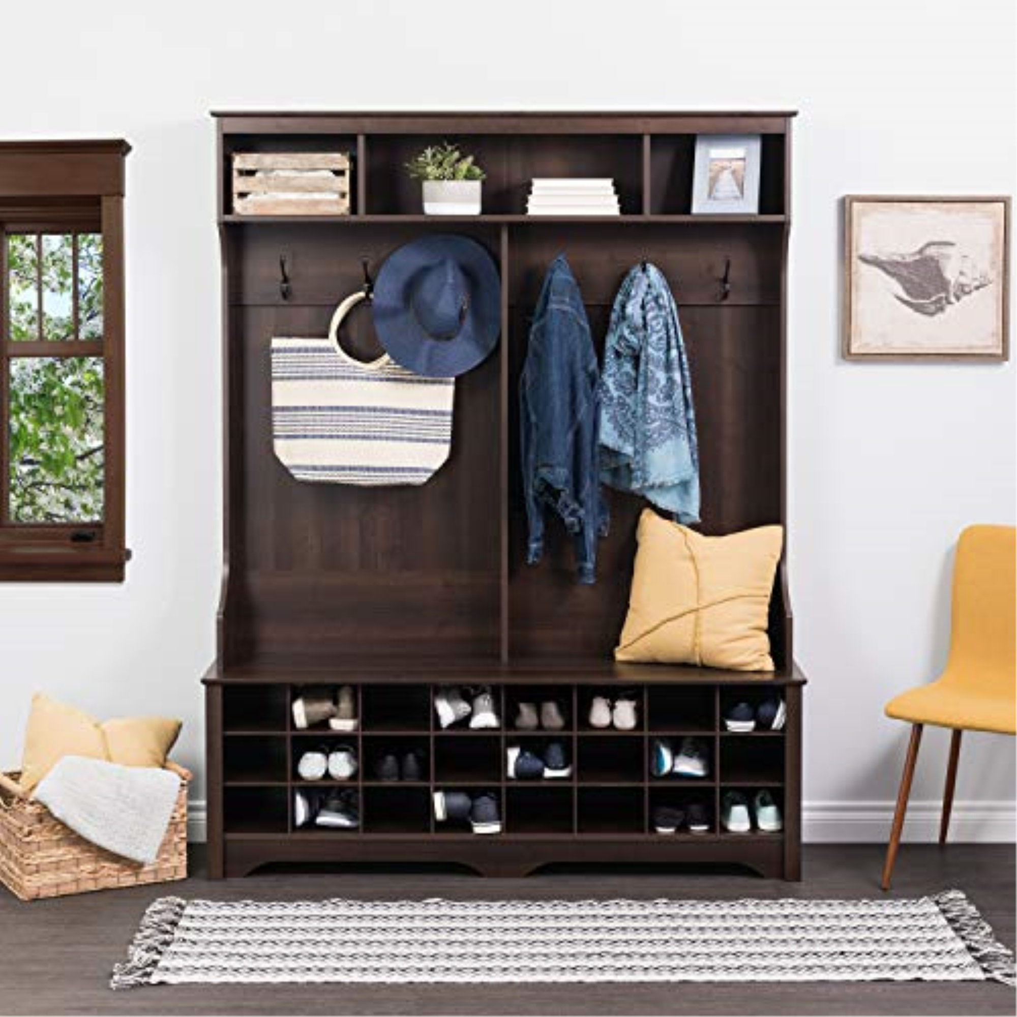 Gracie Oaks Gracie Hall Tree with Bench & Reviews Wayfair Canada