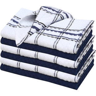 Good Quality Tea Towels Cotton Rich Terry Kitchen Drying Cleaning Dish Cloths 