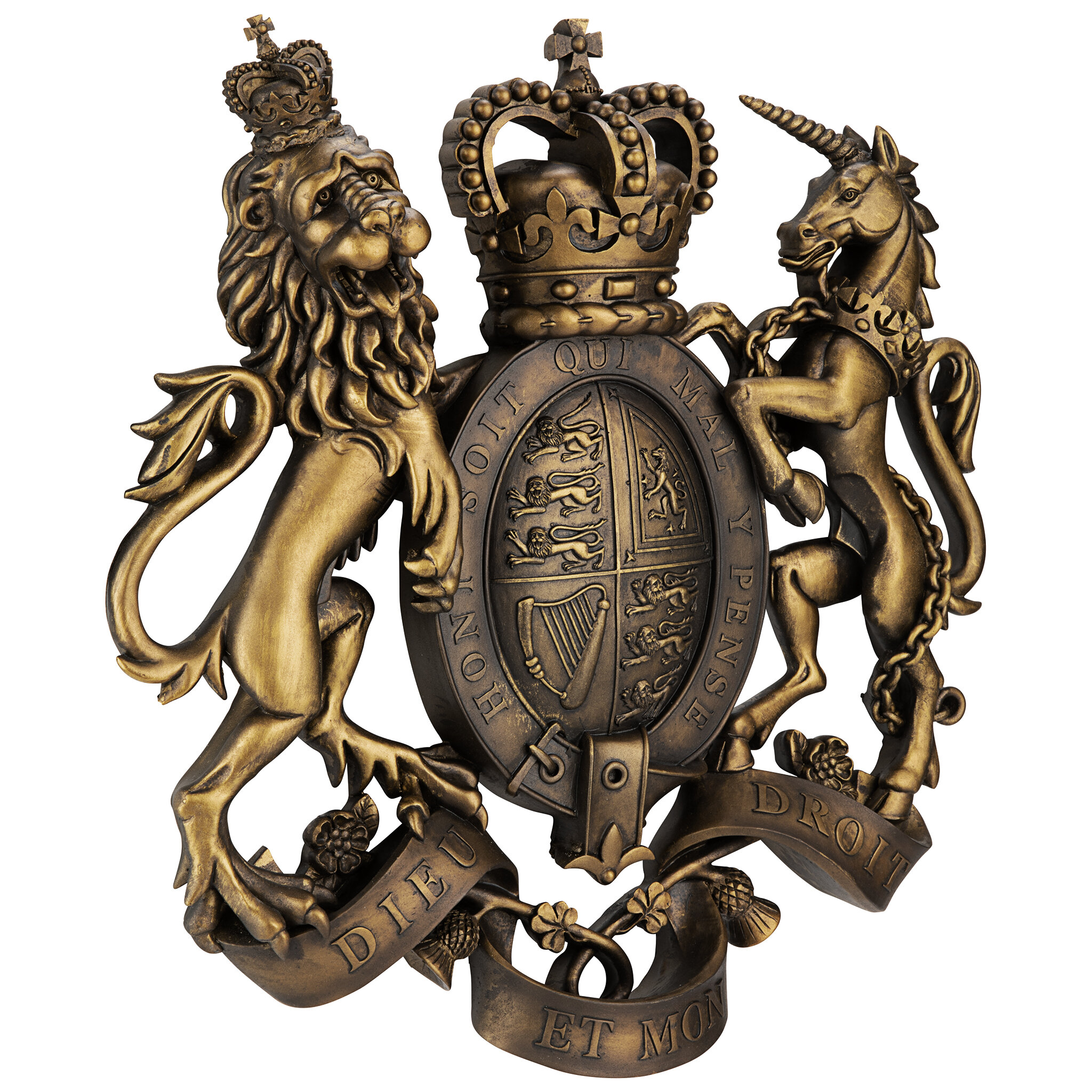 Design Toscano EU32189 Queen Victoria's Royal Coat of Arms Shield Sculpture 