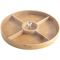 12'' 10'' 8'' Details about   Sturdy Acacia Wood Serving Tray Plate Round Shape Set of 6'' 4 