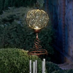 Cast Iron Spiral Hanging Garden 12 inch Dinner Bell Spins in the Wind Chime 