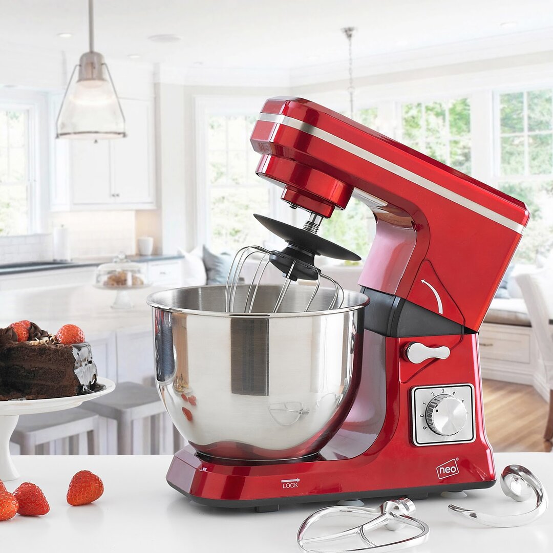 6-Speed 5L Stand Mixer red