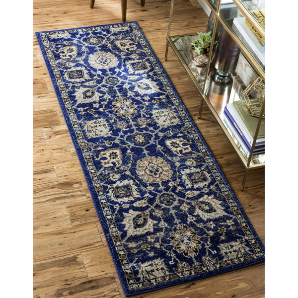 Blue Elephant Kelsch Dark Blue/Grey Rug & Reviews | Wayfair.co.uk