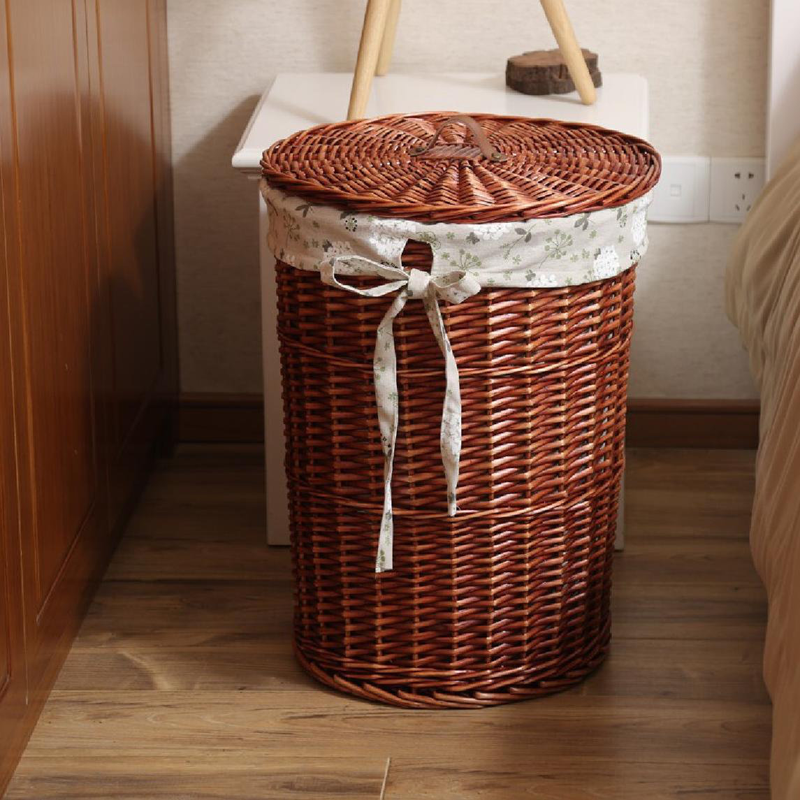 Umber Rea Wicker Laundry Storage Basket Wayfair