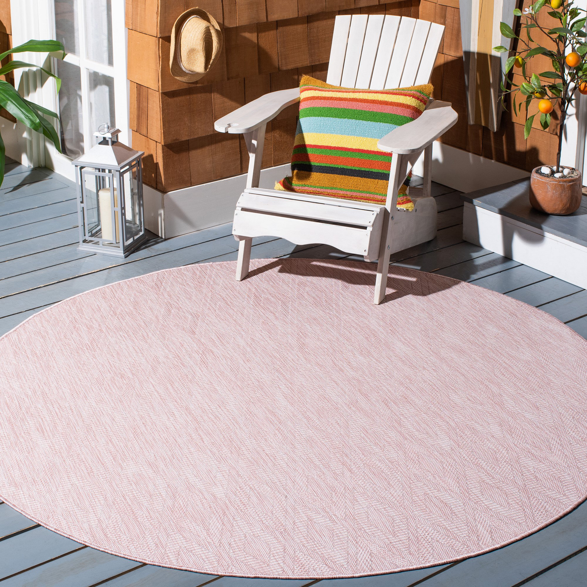 Sand & Stable Tamber Power Loom Pink Indoor/Outdoor Rug | Wayfair