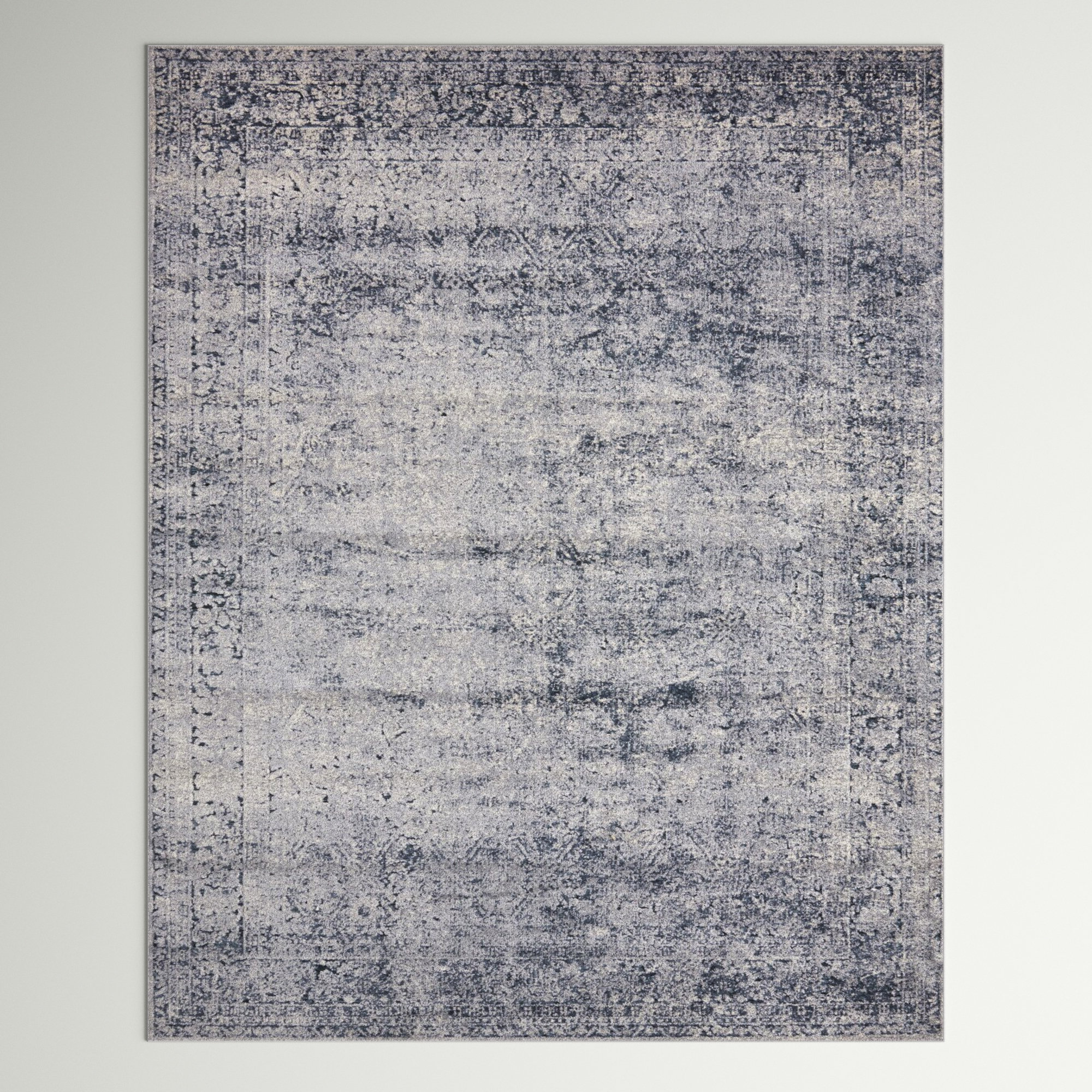 Three Posts™ Oriental Dark Blue Area Rug & Reviews Wayfair