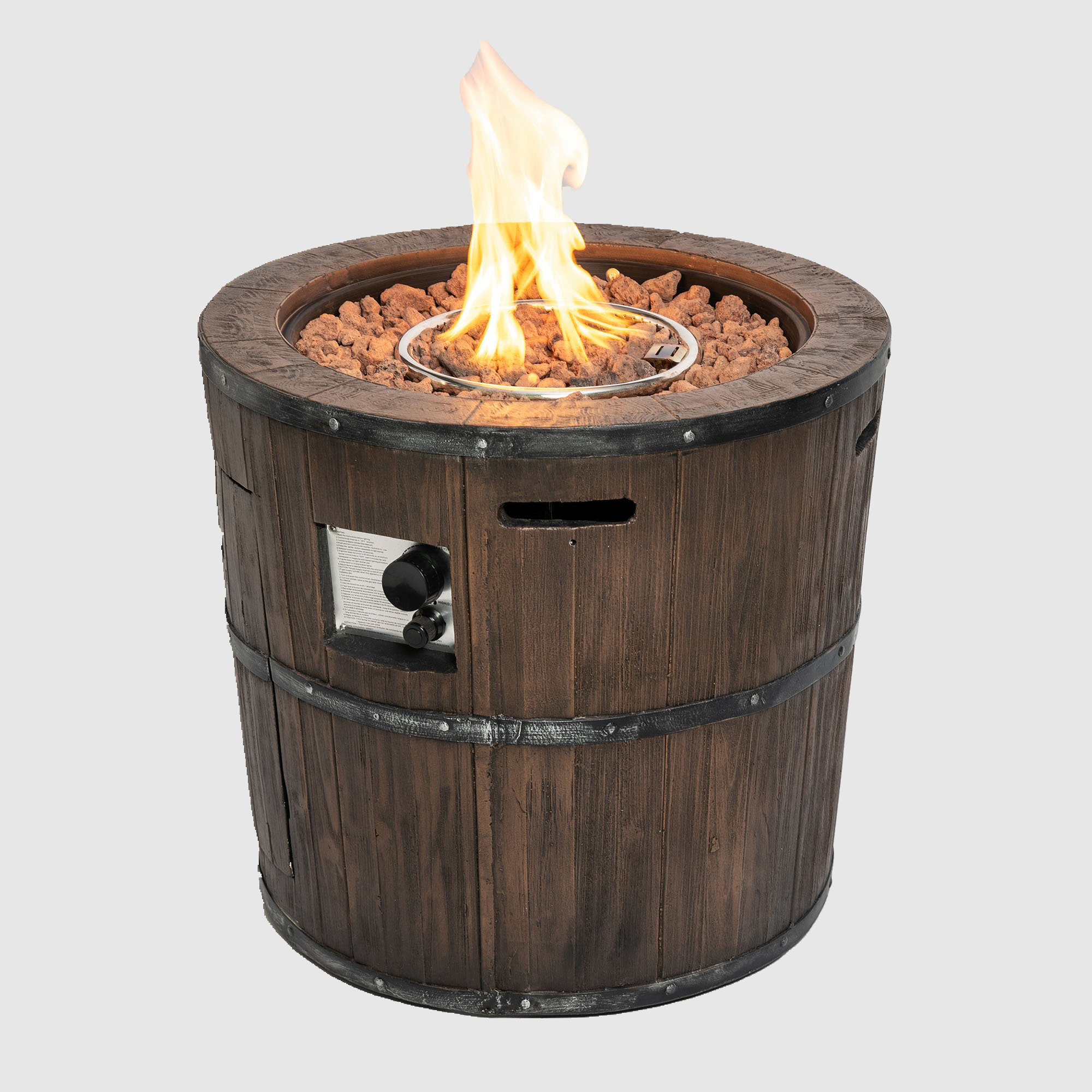 Loon Peak® Daviette 24.4'' H x 26.8'' W Magnesium Oxide Propane Outdoor