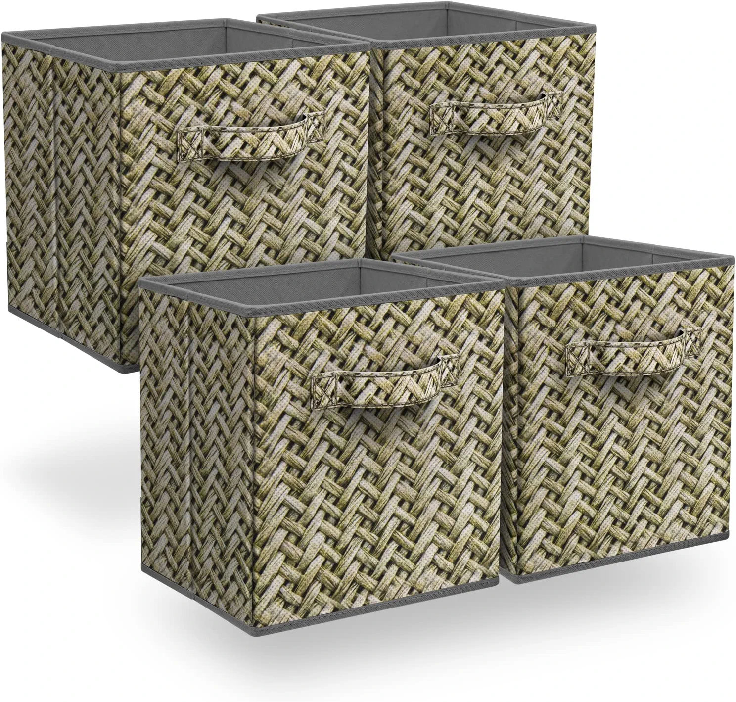 Sorbus Storage Cubes With Handles Collapsible Fabric Organizer Bins
