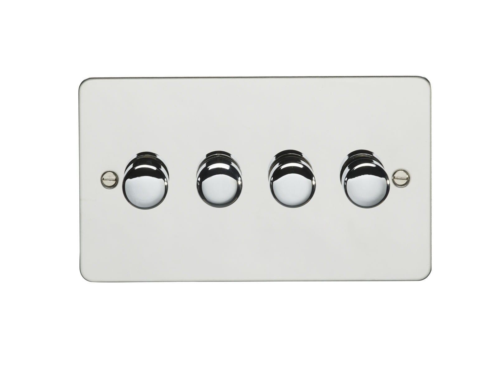 Eurolite 4 Gang 2 Way Enhance Flat Plate Matching Knobs Wall Mounted