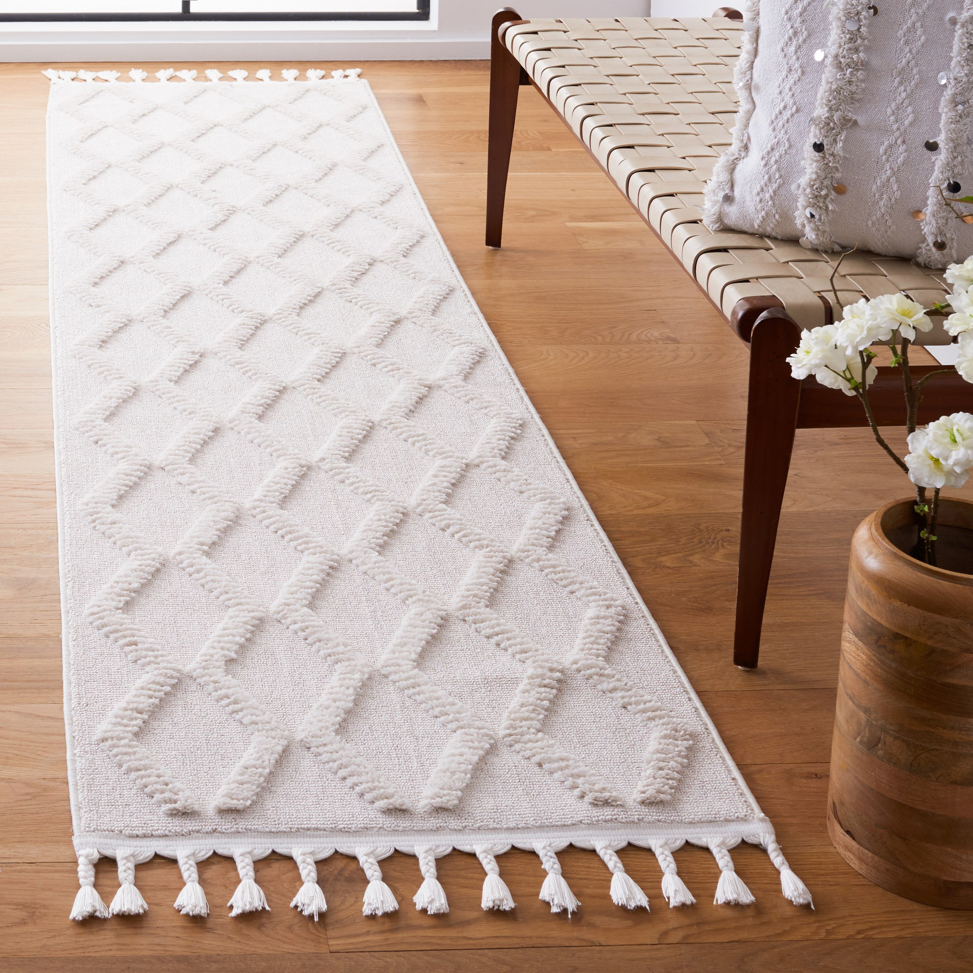 Mercury Row® Rittenberry Machine Woven / Power Loomed Performance Ivory ...