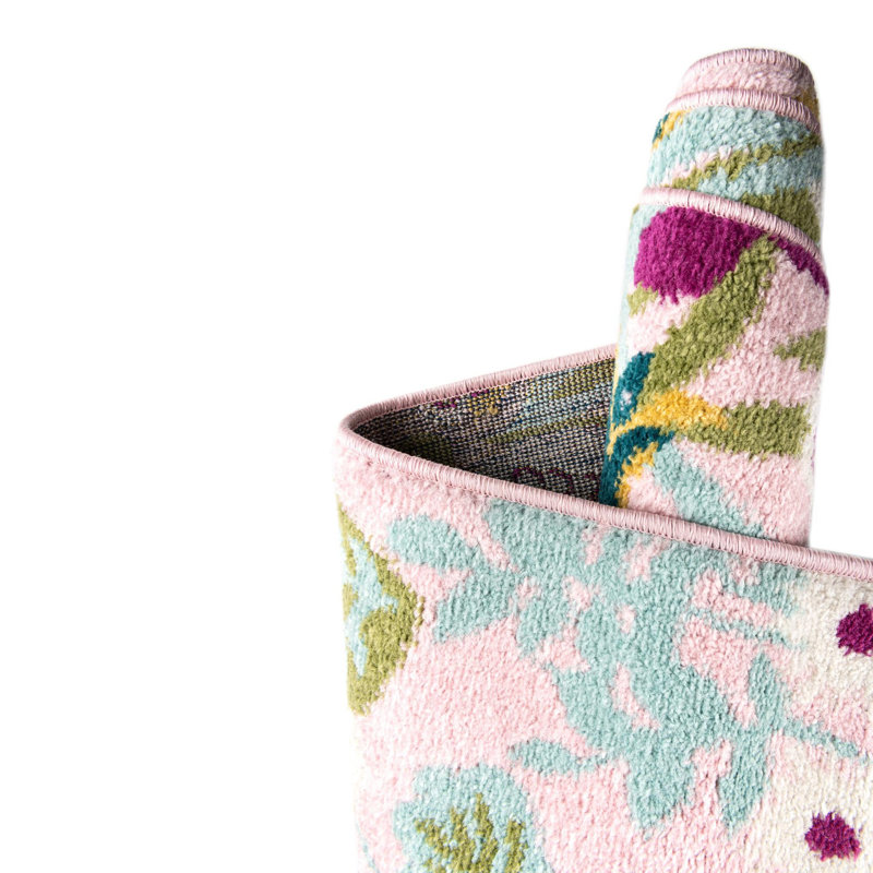 Andover Mills™ Holle Performance Pink Rug & Reviews | Wayfair