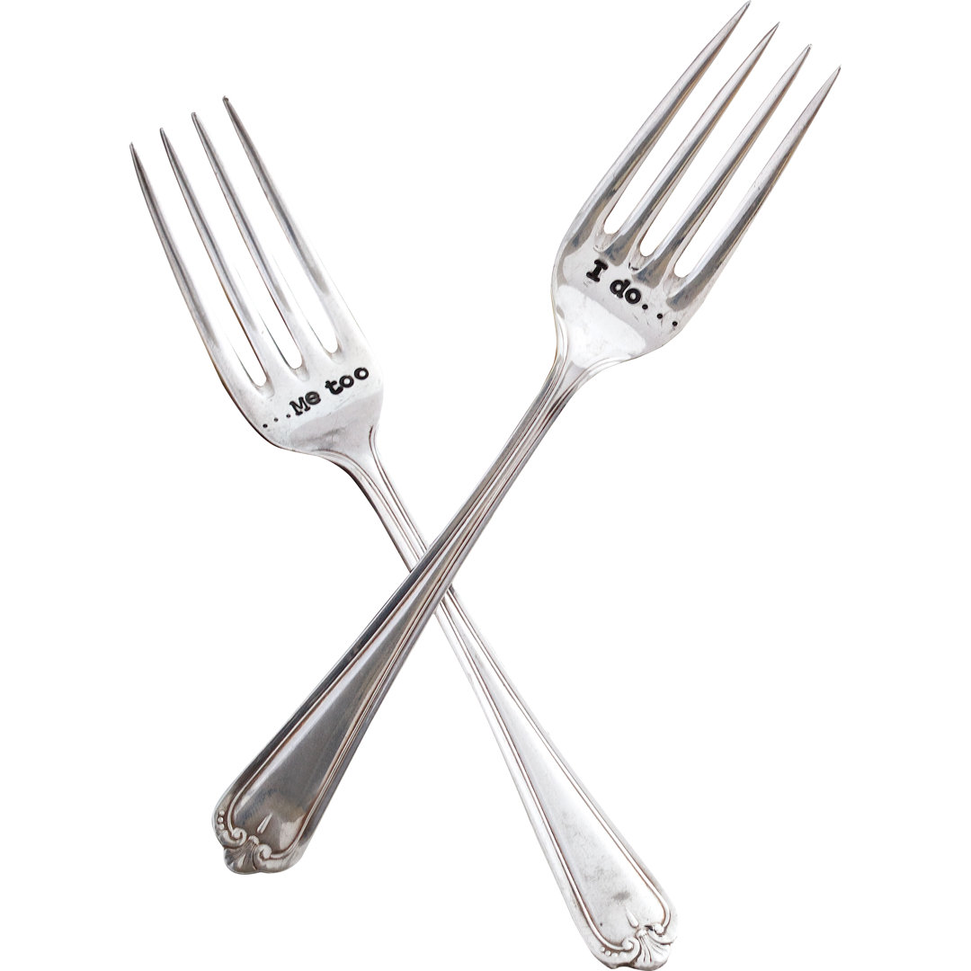 Happy Larry Dessertgabel-Set I Do / Me Too Ipswich