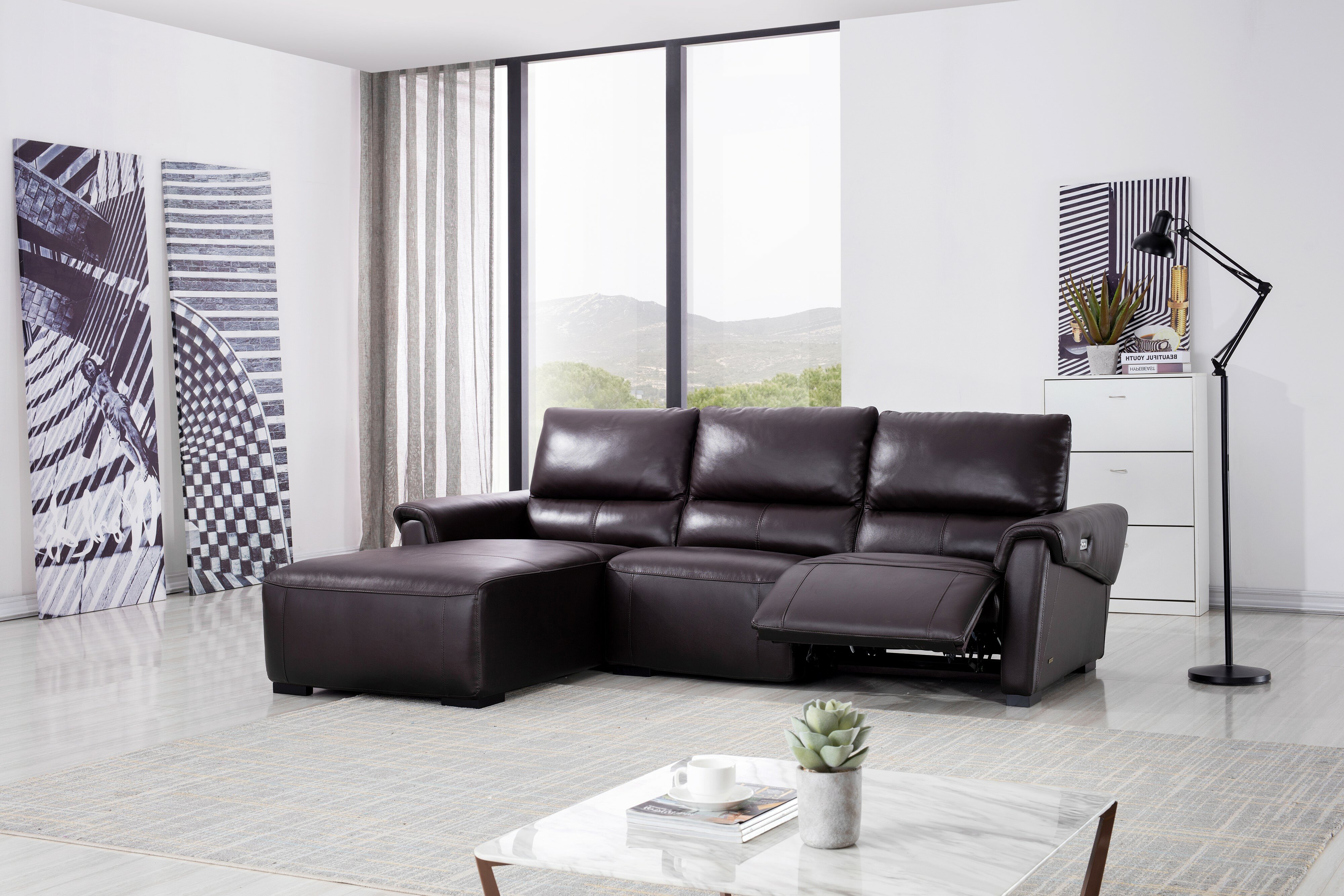 Minnich 105″ Wide Sofa & Chaise
