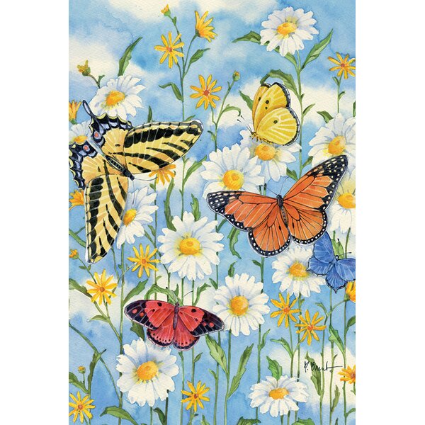 Details about   Butterflies and Purple Orchids Garden Flag House Banner Flag Yard Flag 