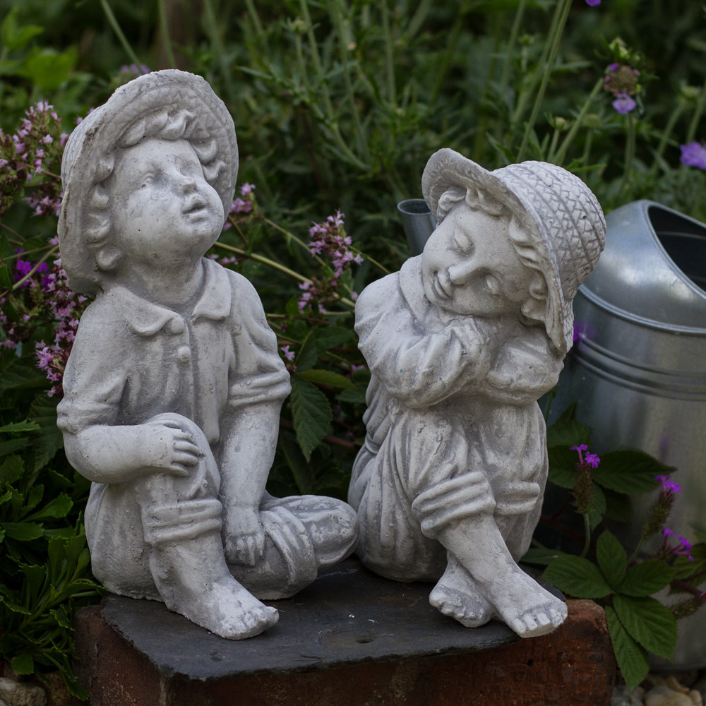 Garten Living 2tlg. GartenfigurenSet Carbonville Wayfair.de