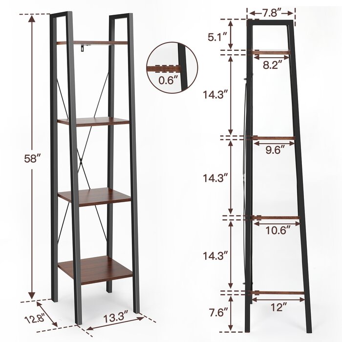 Latitude Run® Cruciano Trapezoid Shelf Shelving Unit & Reviews | Wayfair