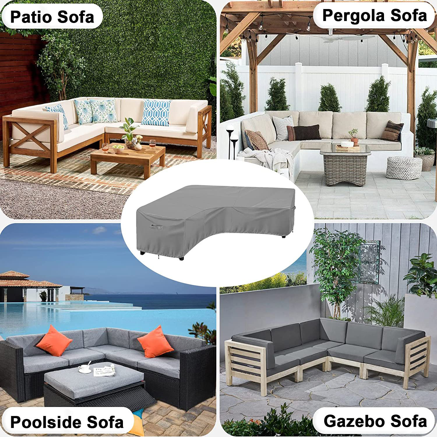 Latitude Run® Outdoor Patio Sectional Cover Wayfair