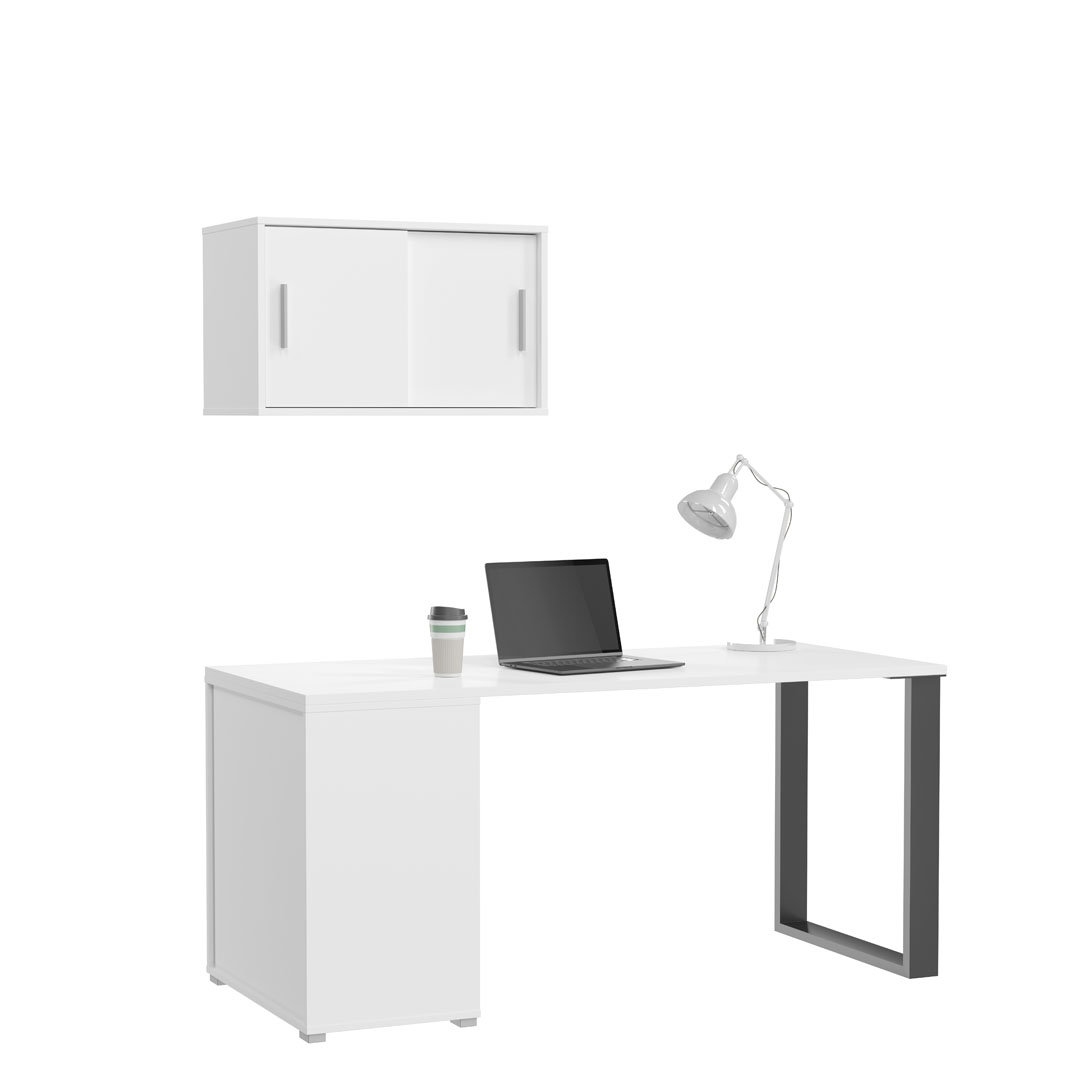 Ebern Designs Mover Wall Mounted Desk with 4 Doors Wayfair.co.uk
