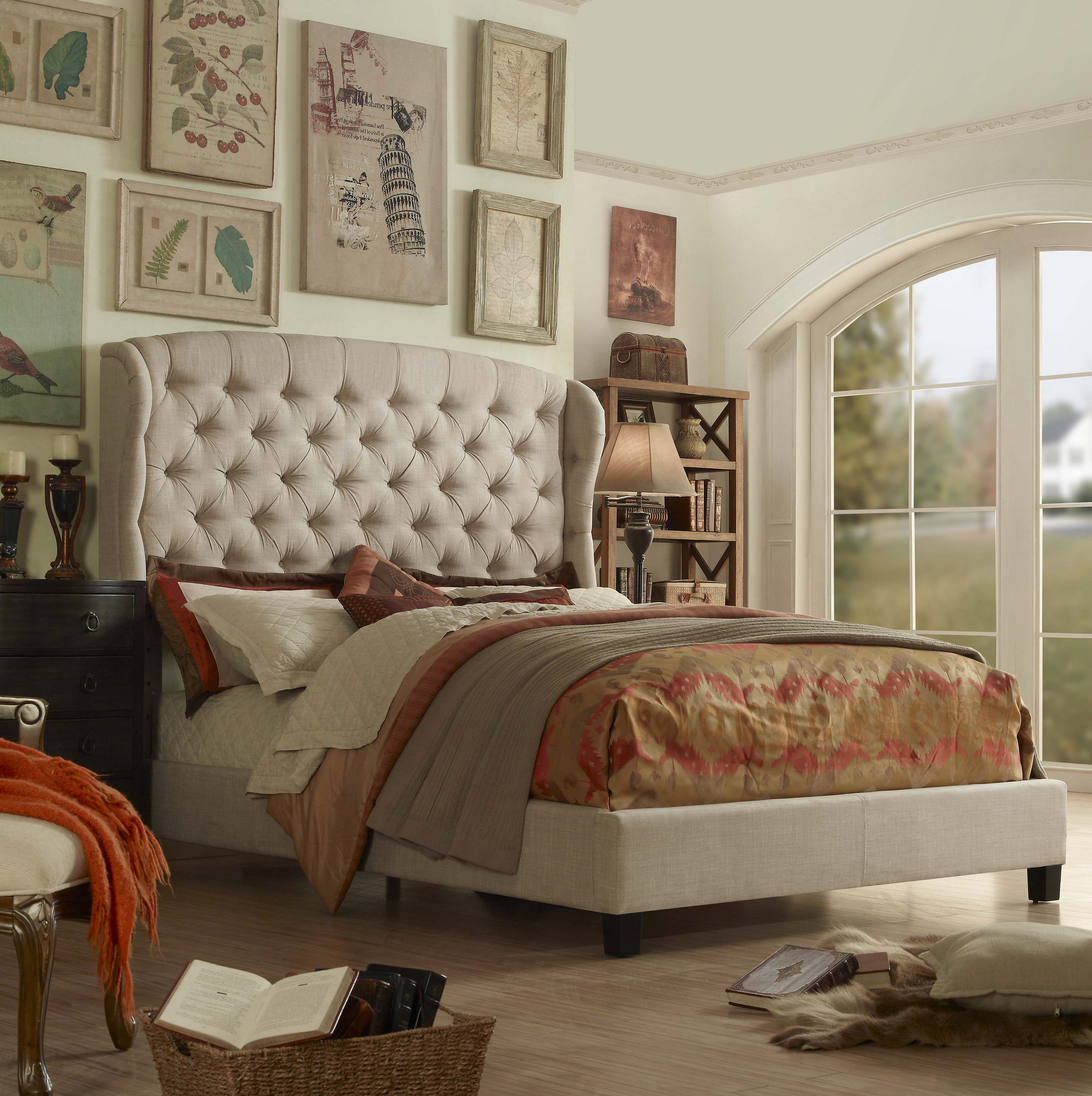 Lark Manor Abdulazeez Upholstered Bed & Reviews | Wayfair