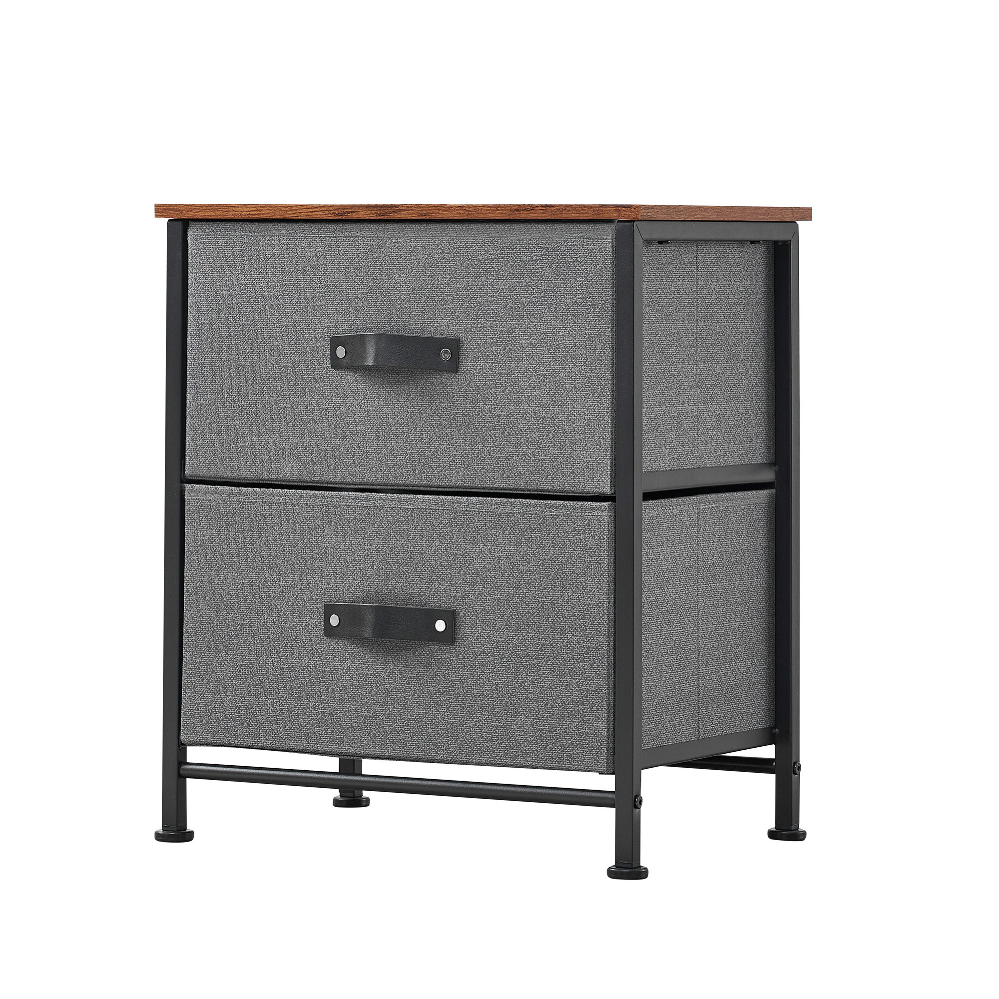 Ebern Designs 2 Drawer Dresser Nightstand For Bedroom Wayfair
