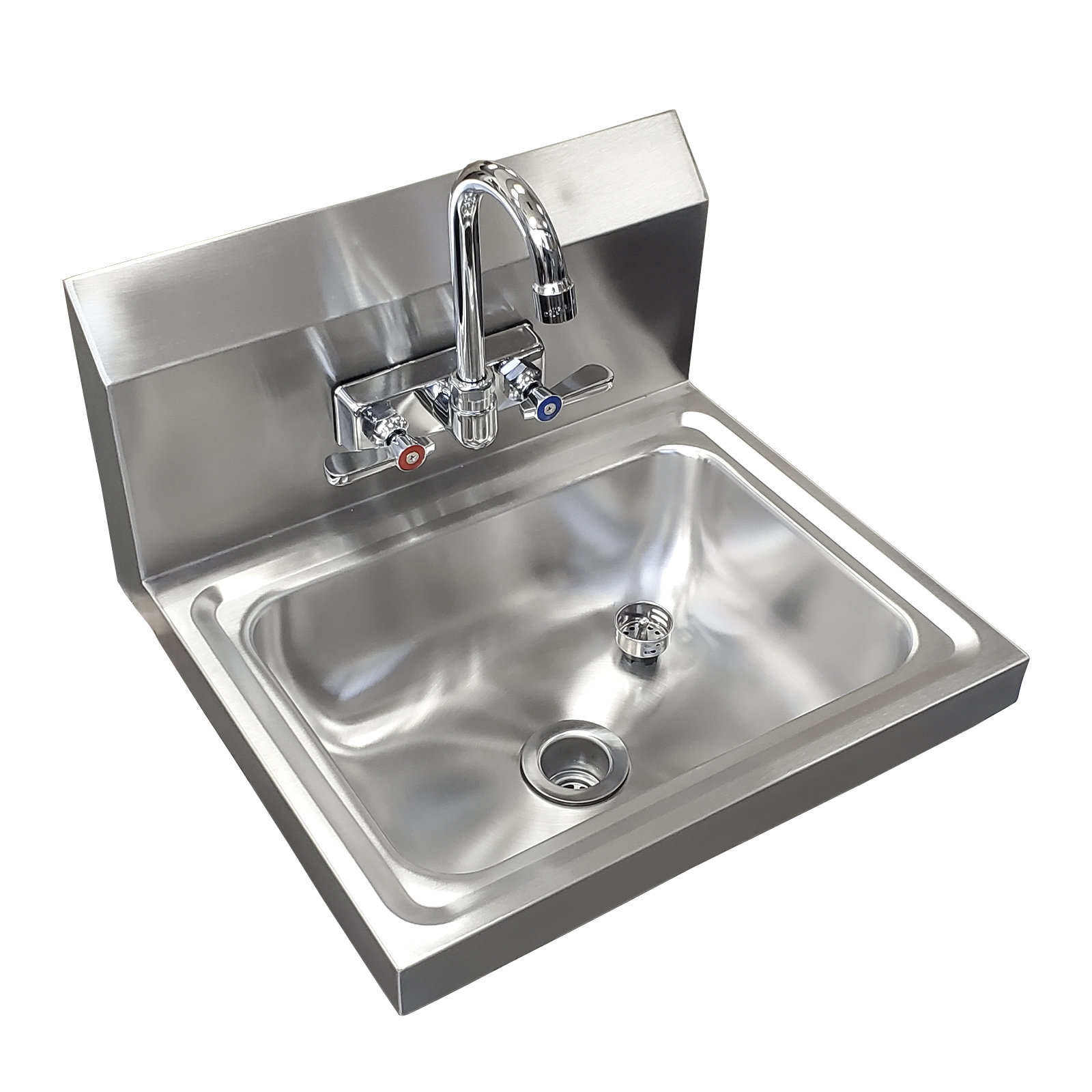 Amgood 17" X 15" X 5" Stainless Steel Hand Sink Commercial Wall Mount