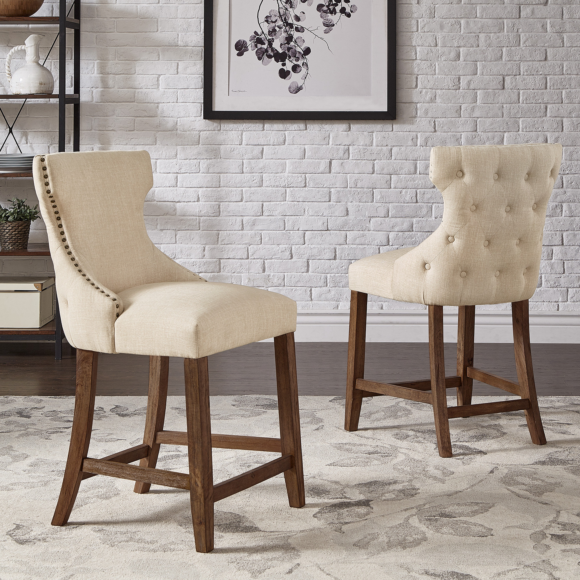 Kingstown Home Clarice Solid Wood Bar & Counter Stool & Reviews