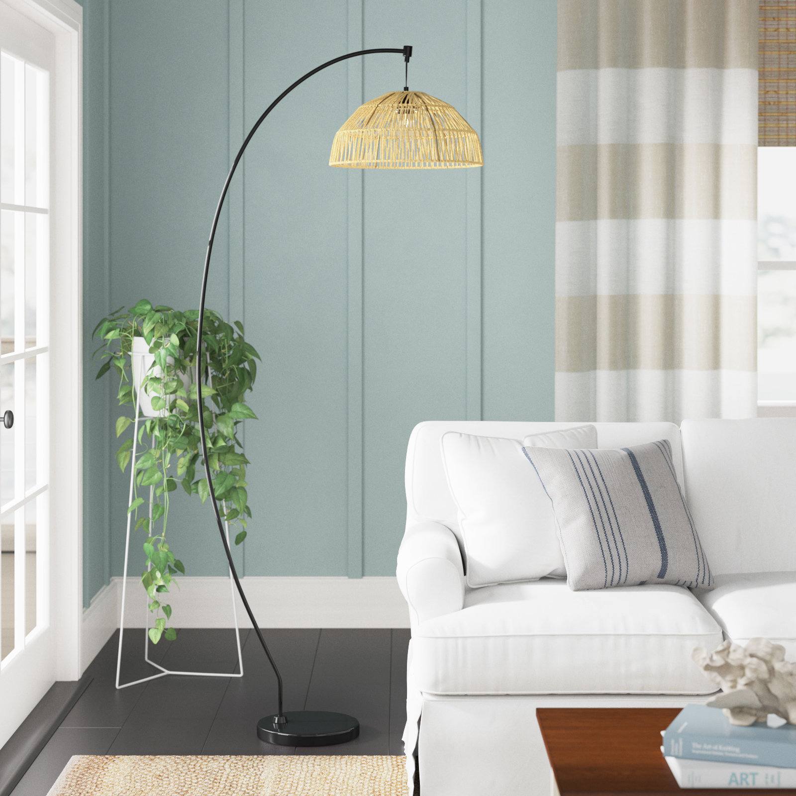 Beachcrest Home Derwent 77" Arched Floor Lamp & Reviews Wayfair