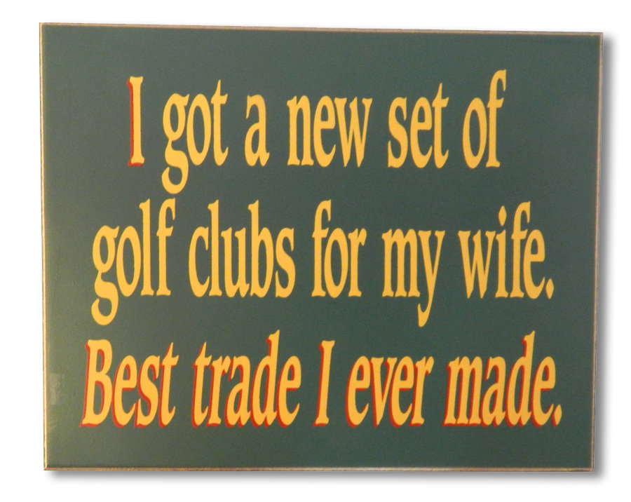 Winston Porter Golf Clubs Sign Wall Décor Wayfair