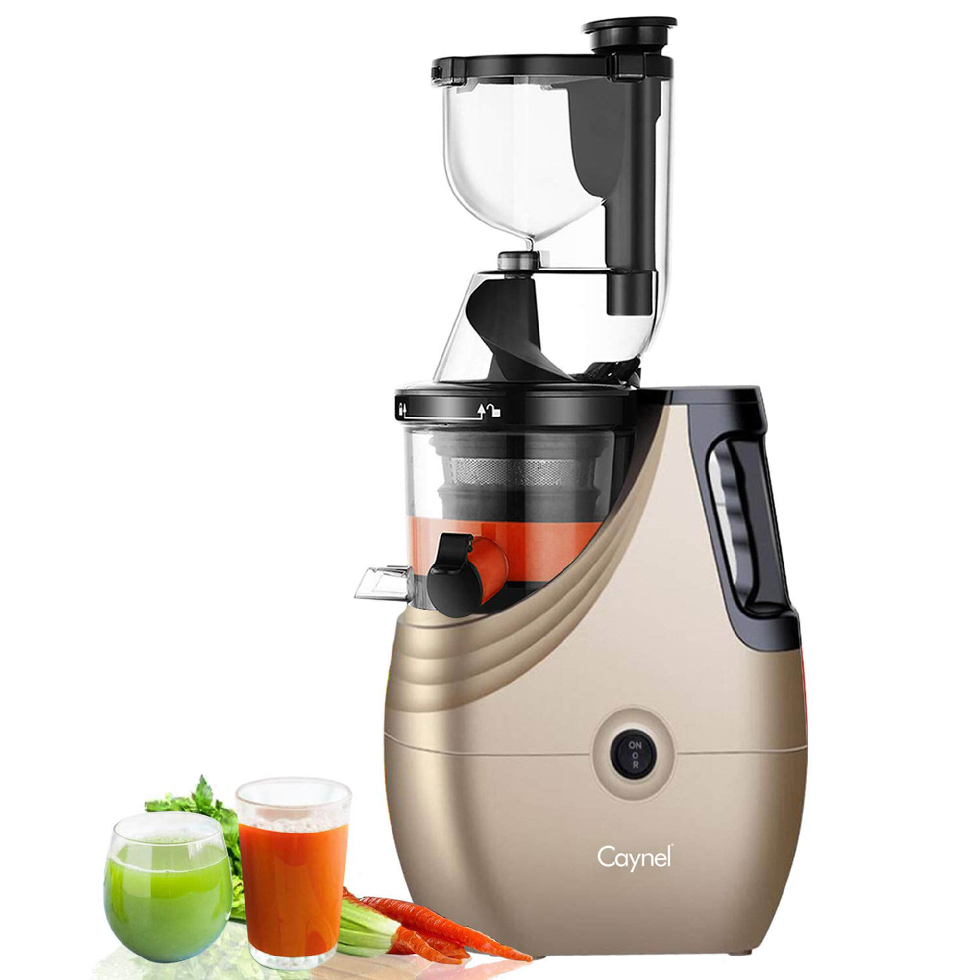 Juicer Machines,Slow Masticating Juicer Extractor Compact Cold Press Juicer Machine Wide Chute Cold Press Juicer