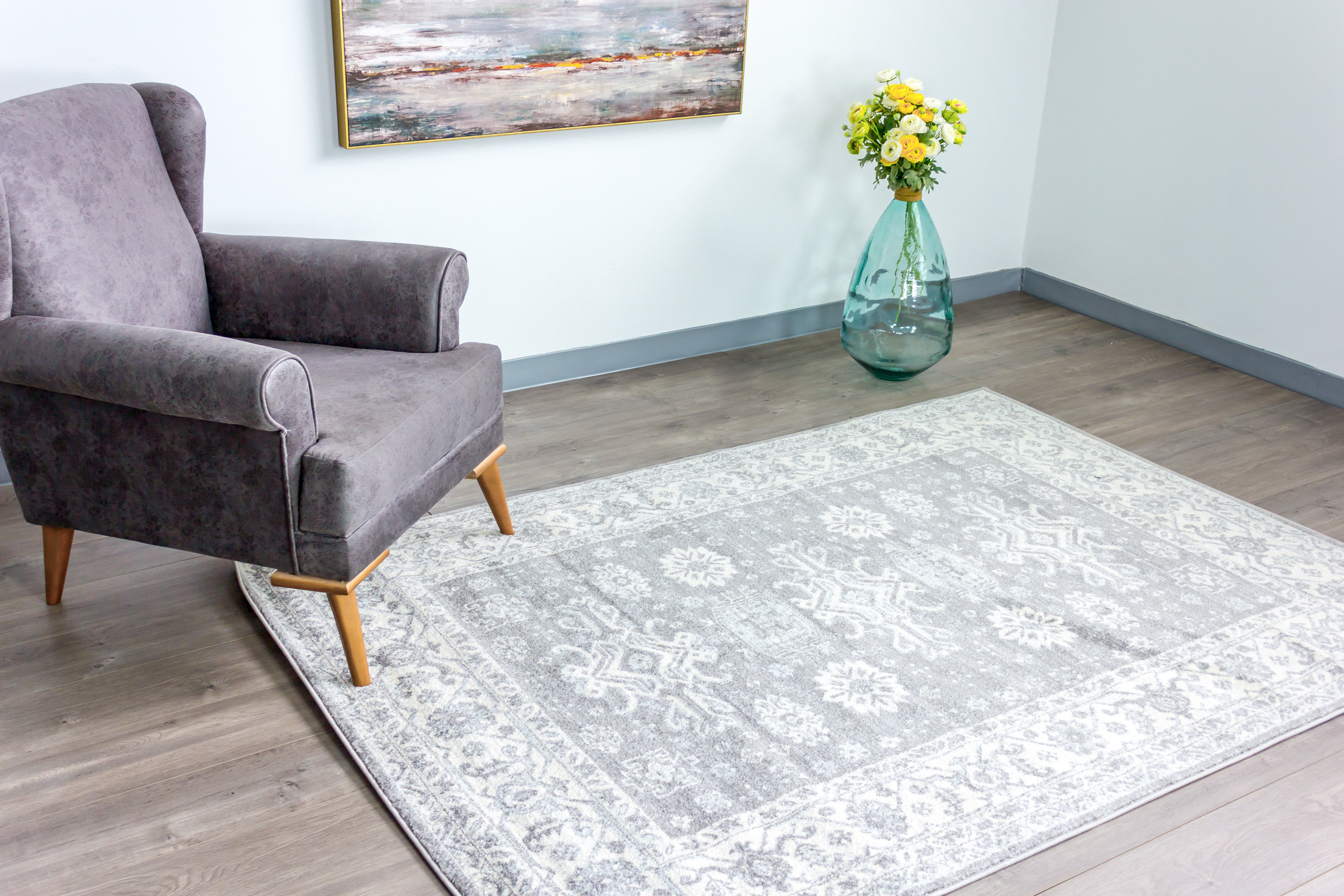 World Menagerie Ruya Jute/Sisal Gray Area Rug Wayfair