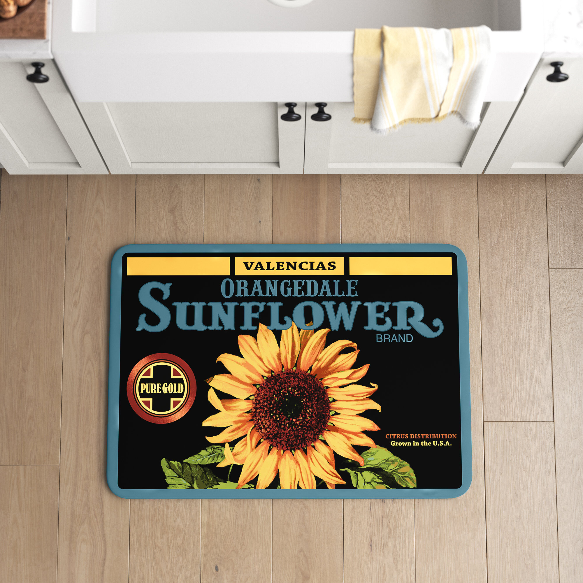 Laurel Foundry Modern Farmhouse Rapp Orangedale Sunflower AntiFatigue