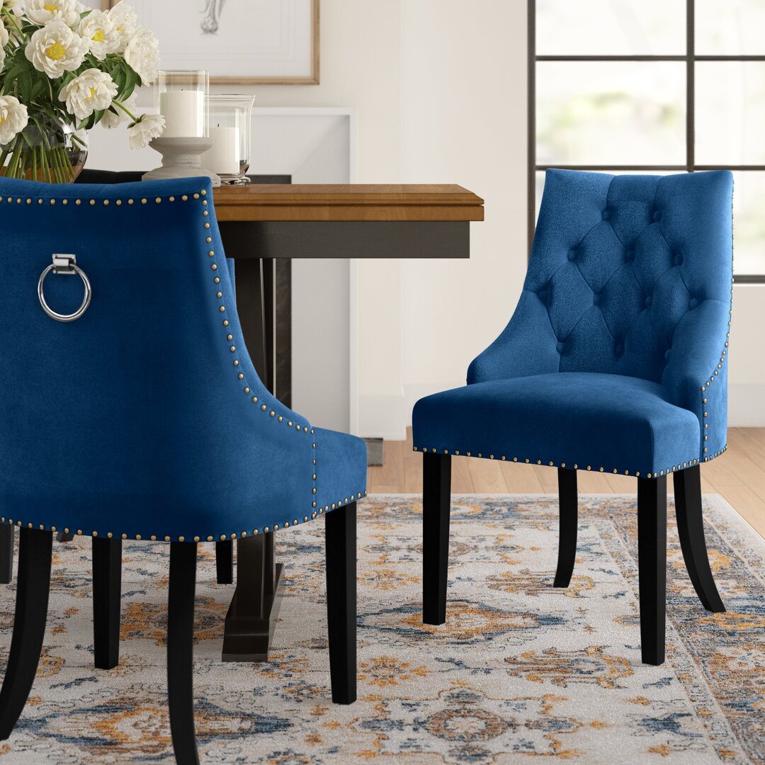 Brannon Upholstered Dining Chair blue