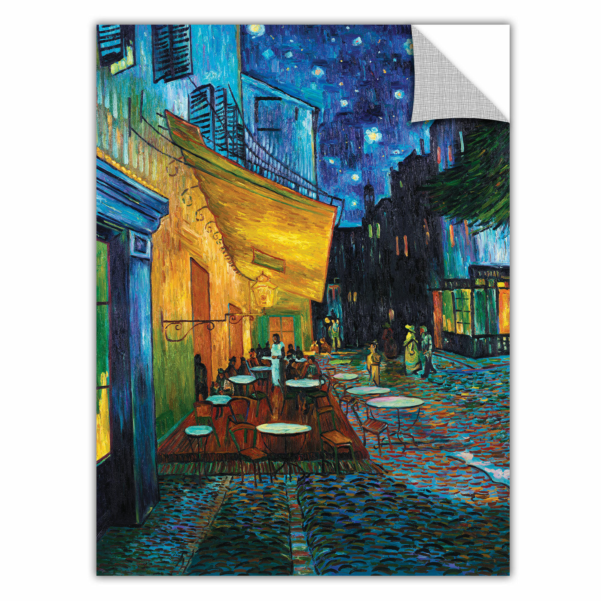 ArtWall 'Café Terrace at Night' by Vincent Van GoghRemovable Wall Decal |  Wayfair