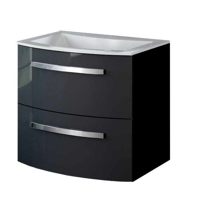 LaToscana 21.7'' Wall Mounted Single Bathroom Vanity with Solid Surface