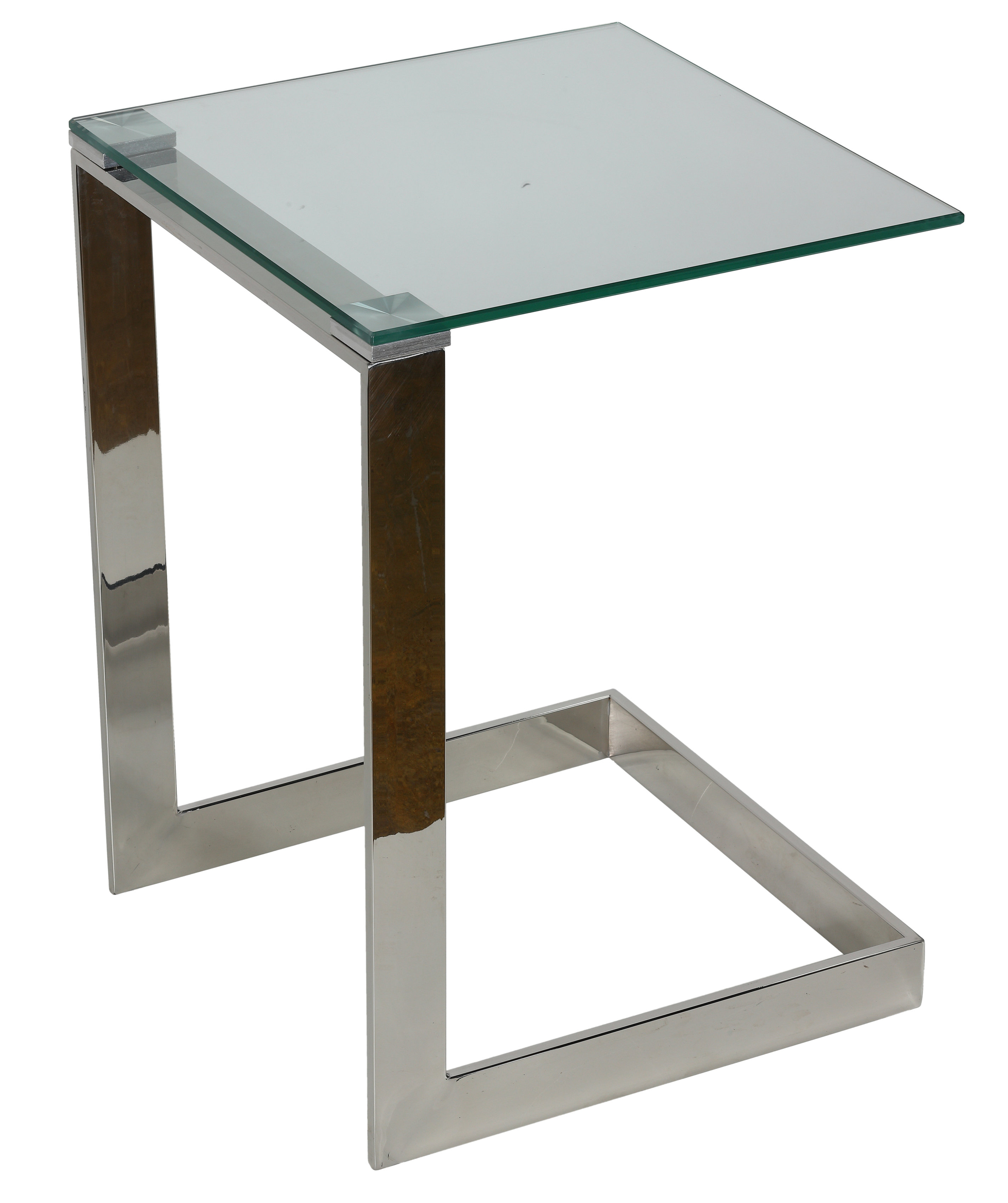 Orren Ellis 21.75'' Tall Glass C Table End Table & Reviews Wayfair