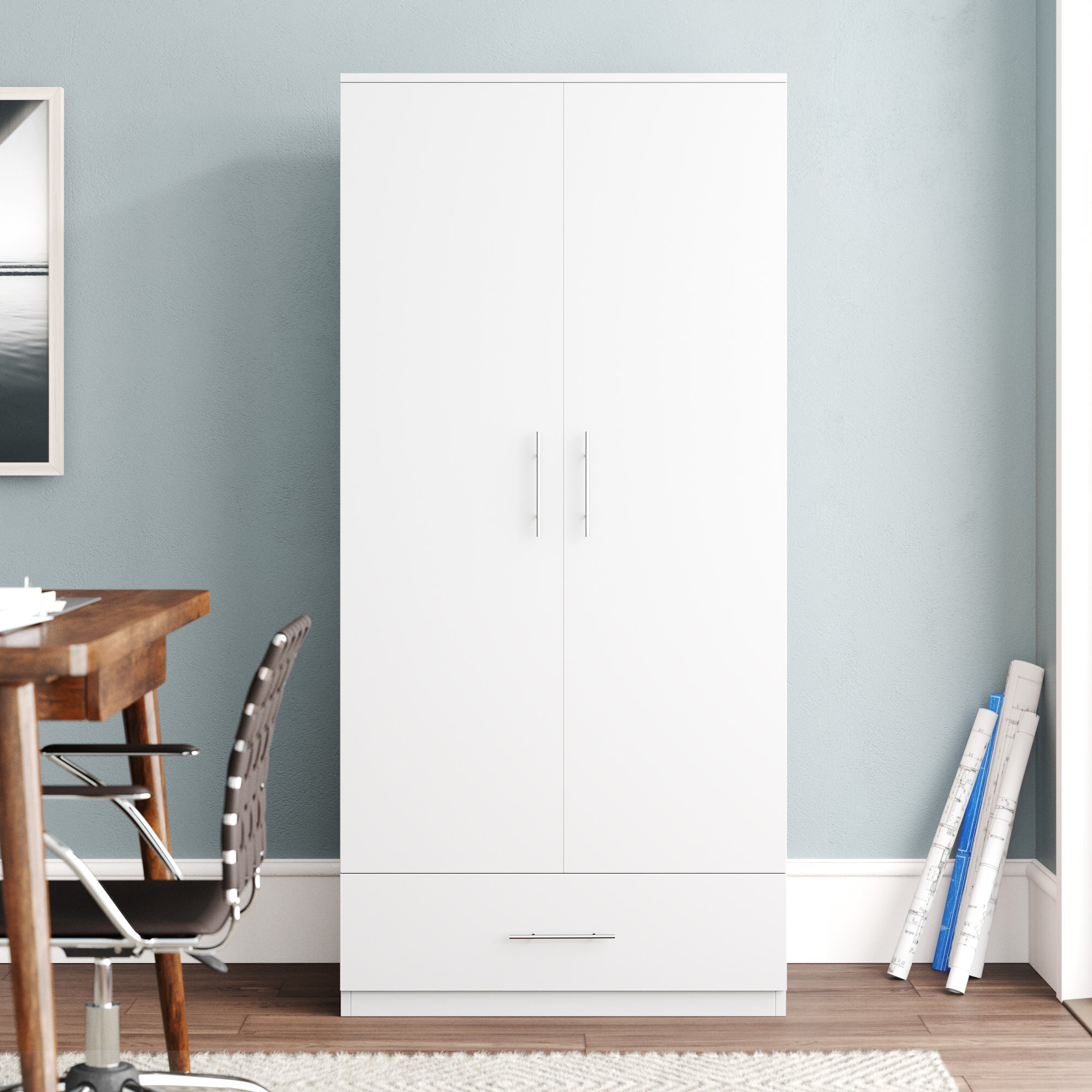 Mercury Row® Syverson Manufactured Wood Armoire & Reviews Wayfair Canada